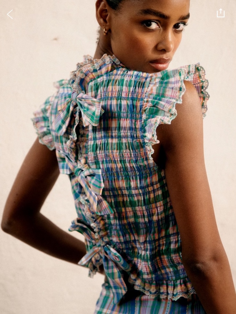 Sézane Liorane Cameo Print Blouse